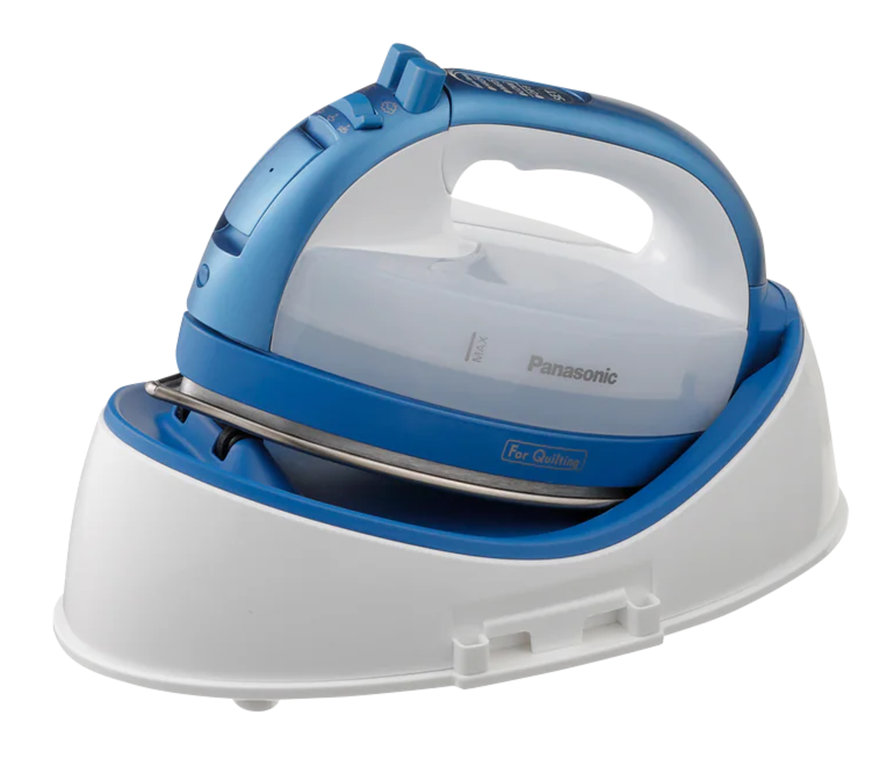 Panasonic 360 Freestyle Cordless Steam Iron Blue for Sewing, Quilting & Crafting